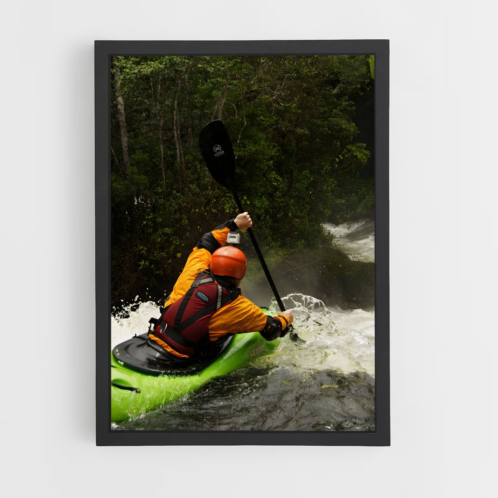 Poster Aventure en Kayak – affiche Canoë-kayak (vue 2)
